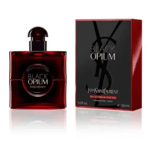 black-opium-box Yves Saint Laurent Black Opium Over Red